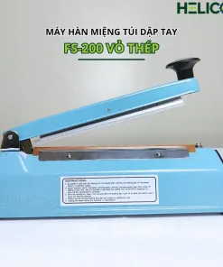 Máy Hàn Miệng Túi Dập Tay FS-200 Vỏ Thép Helicom