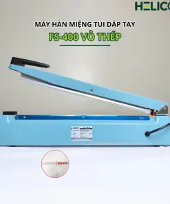 Máy Hàn Miệng Túi Dập Tay FS 400 Vỏ Thép Helicom
