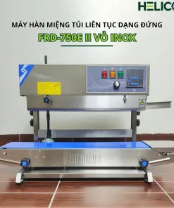 Máy Hàn Miệng Túi Liên Tục Dạng Đứng FRD-750E II Vỏ Inox Helicom