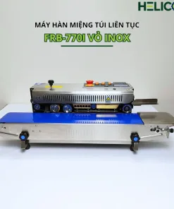 Máy Hàn Miệng Túi Liên Tục FRB-770I Vỏ Inox Helicom