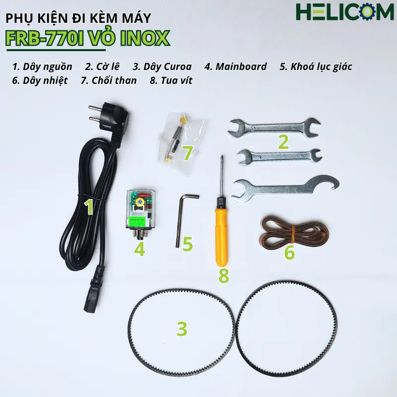 Phụ Kiện Máy Hàn Miệng Túi Liên Tục FRB 770I Vỏ Inox