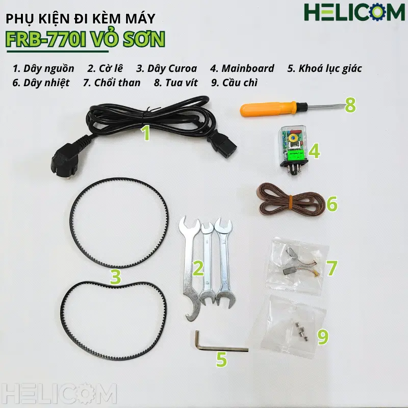 Phụ Kiện Máy Hàn Miệng Túi Liên Tục FRB 770I Vỏ Sơn Helicom
