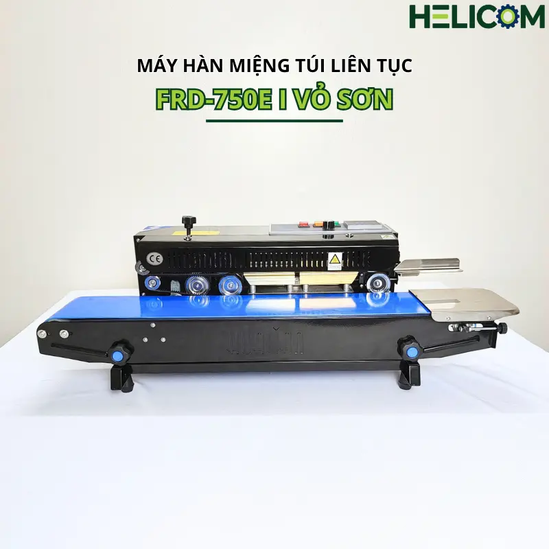 Máy Hàn Miệng Túi Liên Tục FRD-750E I Vỏ Sơn Helicom