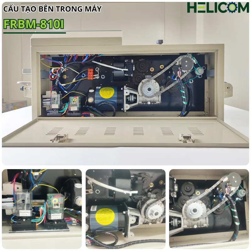 Chi tiết trong máy hàn miệng túi liên tục In Date FRBM-810I Helicom